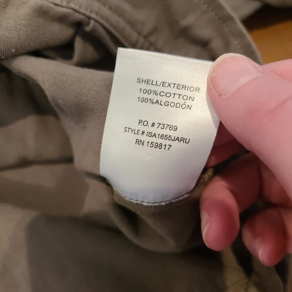 Arula Olive Green Cropped Raw Hem Cotton Utility Jacket - Picture 6 of 7